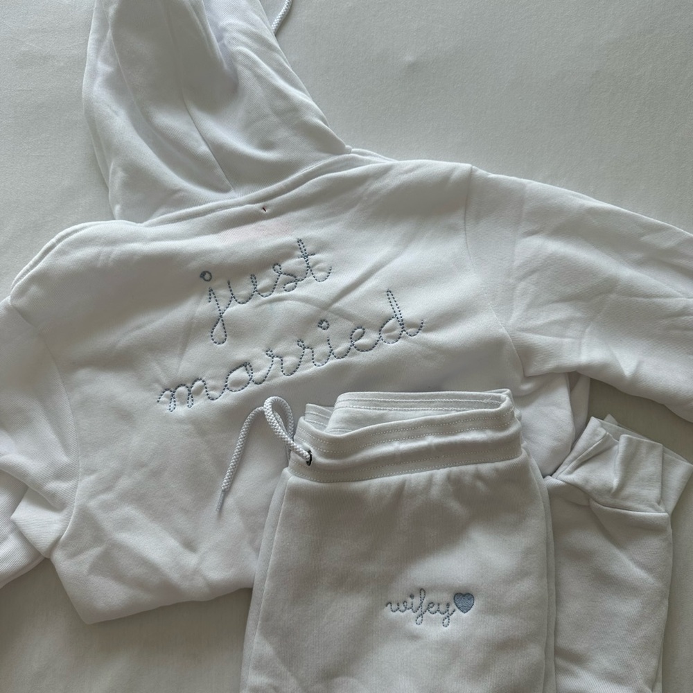 Just Married Sweat Set